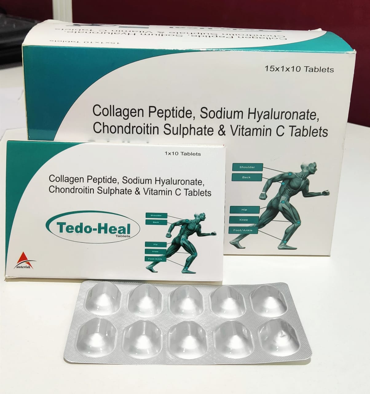 Collagen Peptide (Type II), Sodium Hyaluronate, Chondroitin Sulphate & Vitamin C Tablets PCD