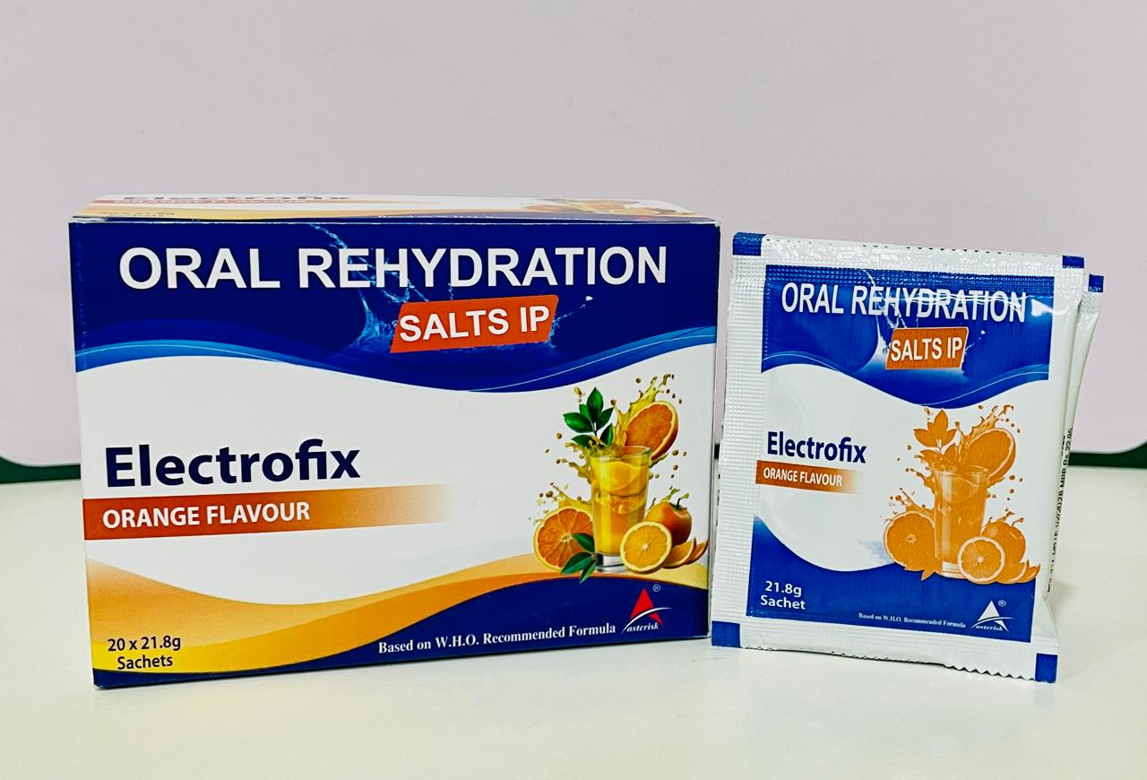 Electrofix ORS Powder Orange Flavour for Hydration and Electrolyte Balance
