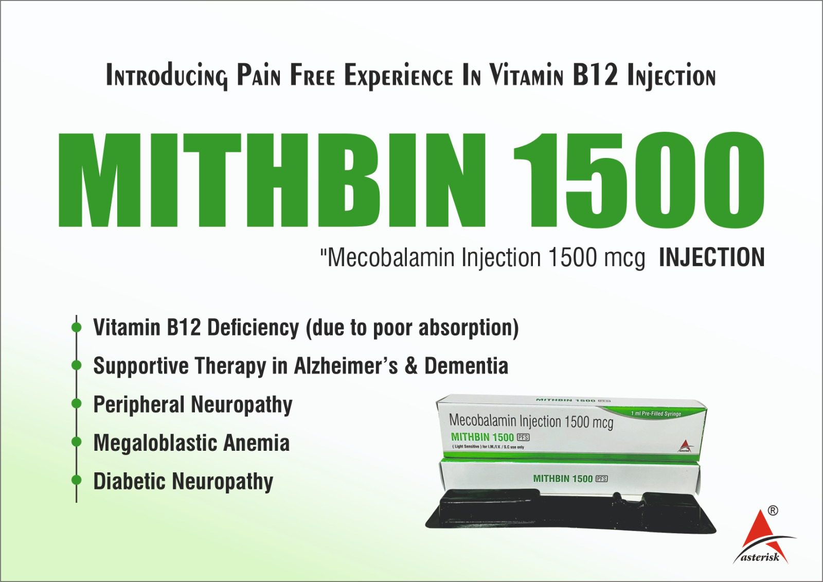 Mithbin PFS Injection | Mecobalamin 1500mcg Injection for Neuropathy | PCD Pharma Franchise Mithbin PFS Injection | Mecobalamin 1500mcg Injection for Neuropathy | PCD Pharma Franchise